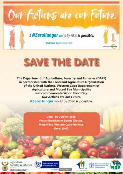 world food day 2018 rony save the date